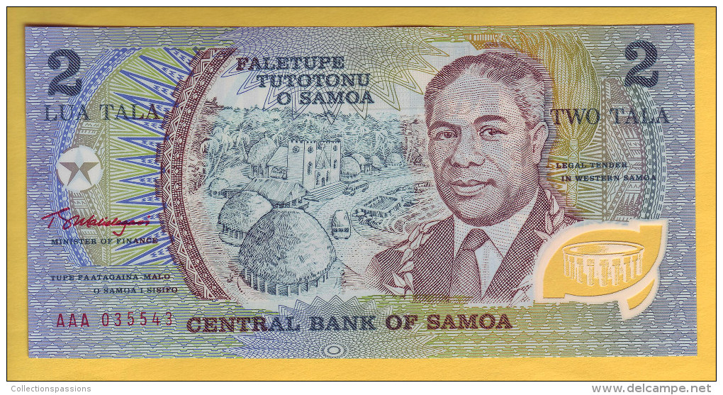 SAMOA - Billet De 2 Tala. 1990. Pick: 31a. Billet En Polymère. NEUF - Samoa