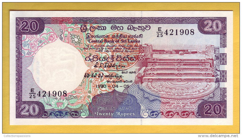 SRI LANKA - Billet De 20 Rupees. 5-04-90. Pick: 97b. NEUF - Sri Lanka