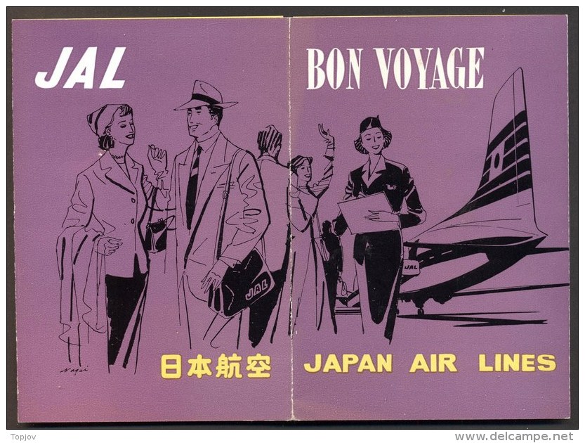 JAPAN - NIPPON - BON VOYAGE - JAPAN AIR LINES - Cc 1960 - Crew Badges