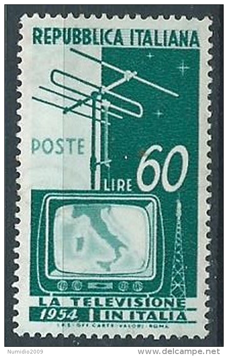 1954 ITALIA TELEVISIONE 60 LIRE MNH ** - W8-3 - 1946-60: Mint/hinged