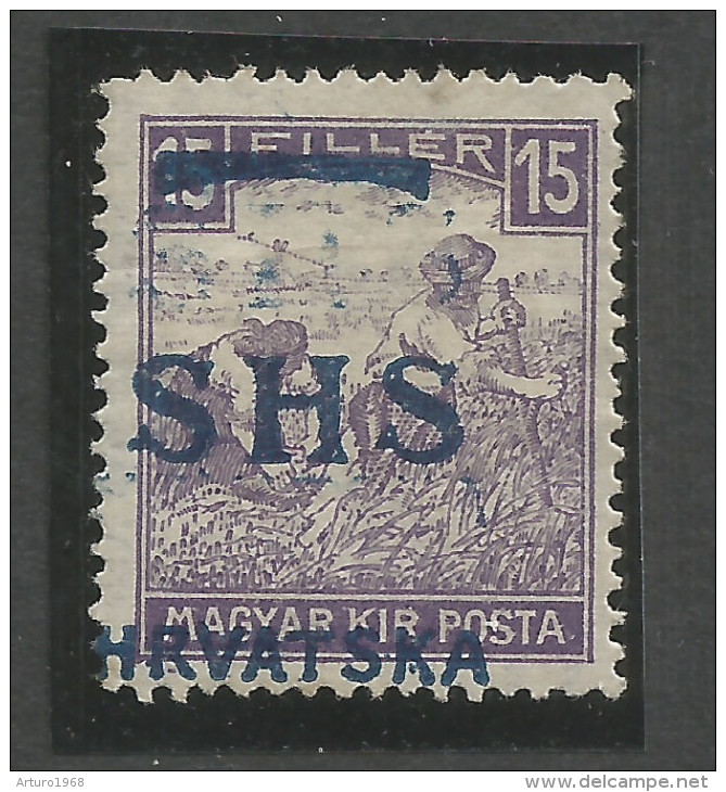 Jugoslawien / Yugoslavia / Croatia - Mi.63DD - DOUBLE OVERPRINT - Mint / MH / * 1918 - Mi.: - - Briefe U. Dokumente