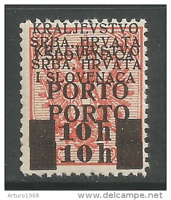 Jugoslawien / Yugoslavia / Bosnia - Mi.Porto 16DD - MNH / ** 1919 Double Overprint SIGNED - Portomarken