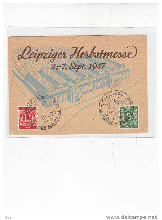 GERMANIA  1947 - Fiera Di Lipsia - Annullo Speciale Illustrato - Other & Unclassified