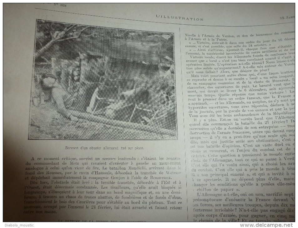 1917: Photo des SERBES pendus à KROUCHEVATZ ;Louvemont-H;Bras;Vacherauville;Abris allemands à FRISE;Nornège;PETROGRAD