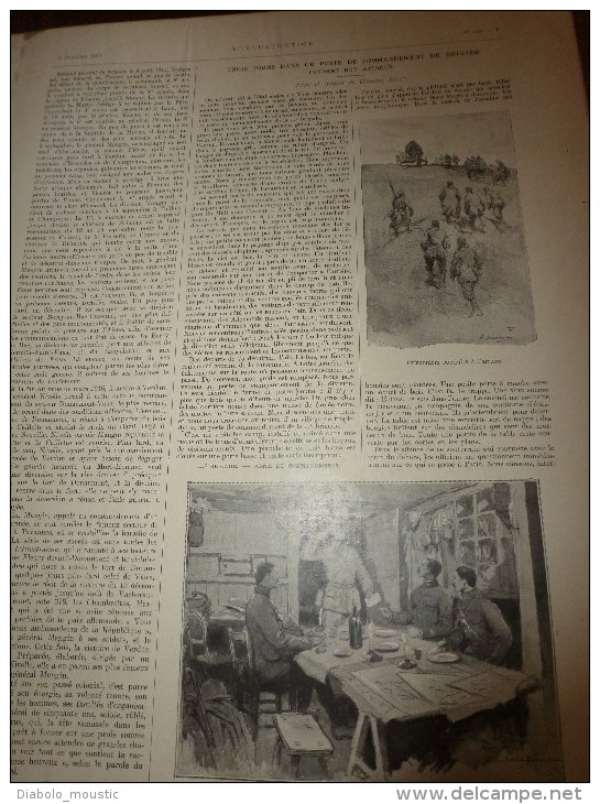 1917:ROUMANIE;ATTAQUE Texte-dessins SCOTT;Attelage De 6 Boeufs;RASPOUTINE Assassiné;Le KARNAK Torpillé;Italiens à KUTA - L'Illustration