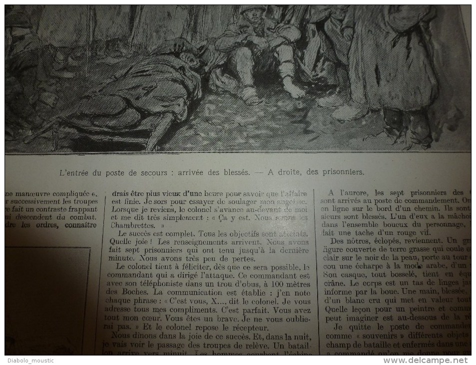 1917:ROUMANIE;ATTAQUE Texte-dessins SCOTT;Attelage De 6 Boeufs;RASPOUTINE Assassiné;Le KARNAK Torpillé;Italiens à KUTA - L'Illustration