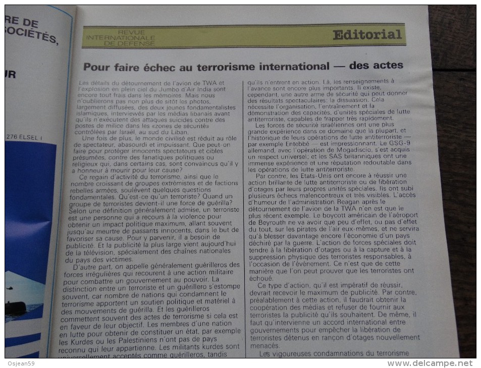 Revue Internationale De Défense N°8/1985 - Luchtvaart