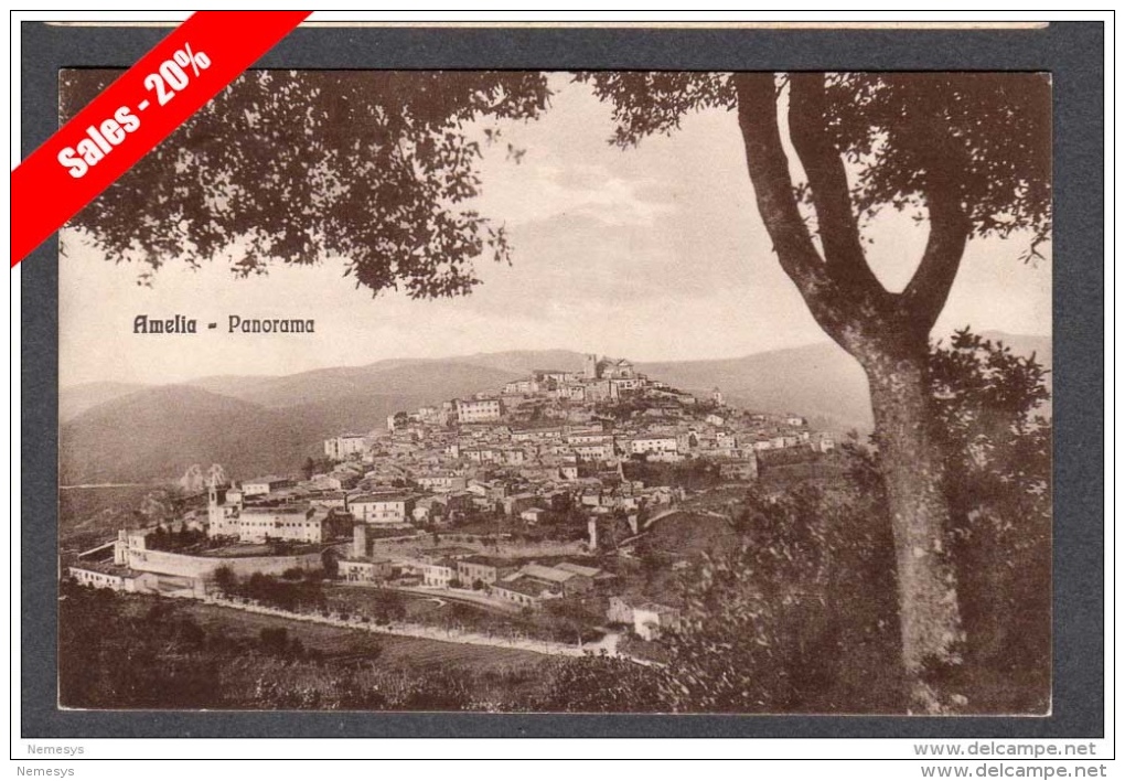 1935 AMELIA PANORAMA FP V SEE 2 SCANS TIMBRO NARNI STAZIONE - Autres & Non Classés