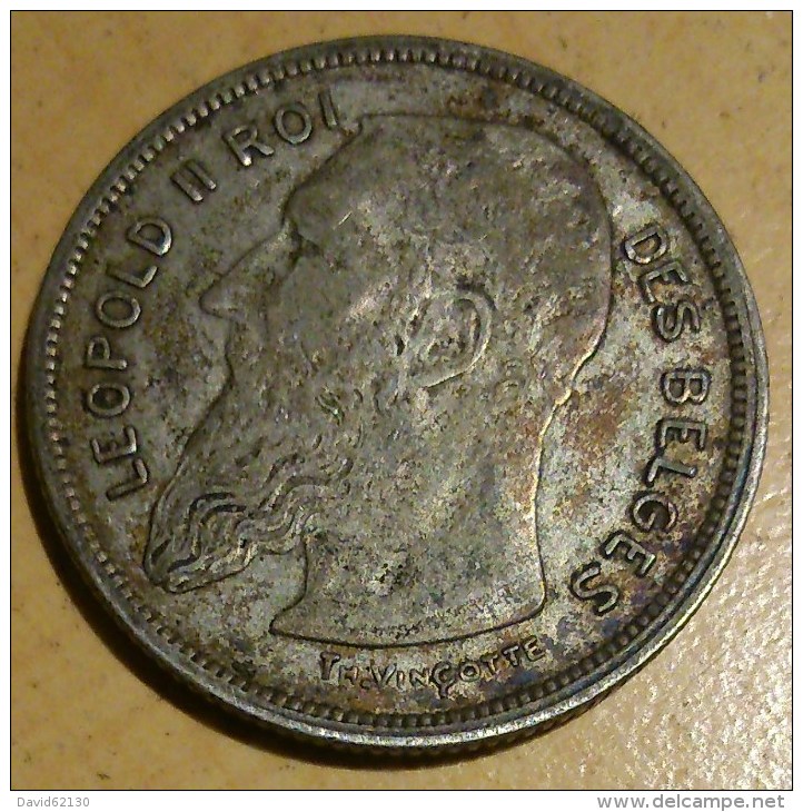 2 FRANCS BELGE 1909(1) - 2 Francs