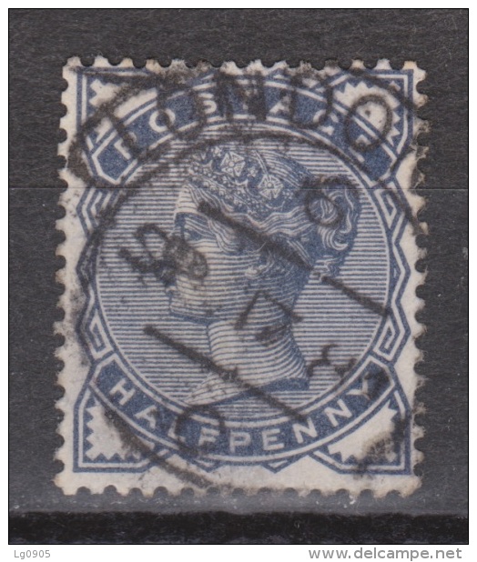 Engeland United Kingdom, Great Britain, Angleterre, Queen Victoria, SG 187, Y&T 76, MICHEL 72 Used TOP CANCEL LONDON - Gebruikt