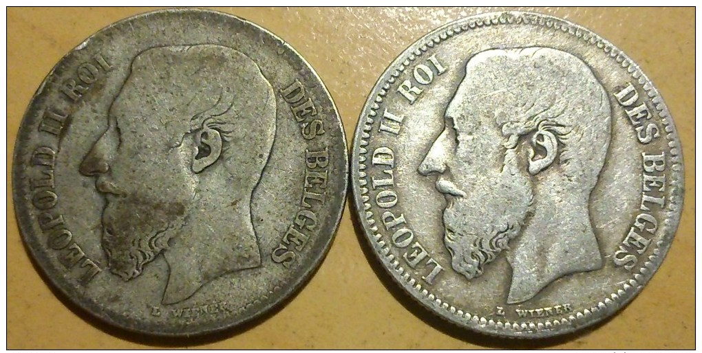 2 FRANCS BELGE 1867-68 - 2 Francs