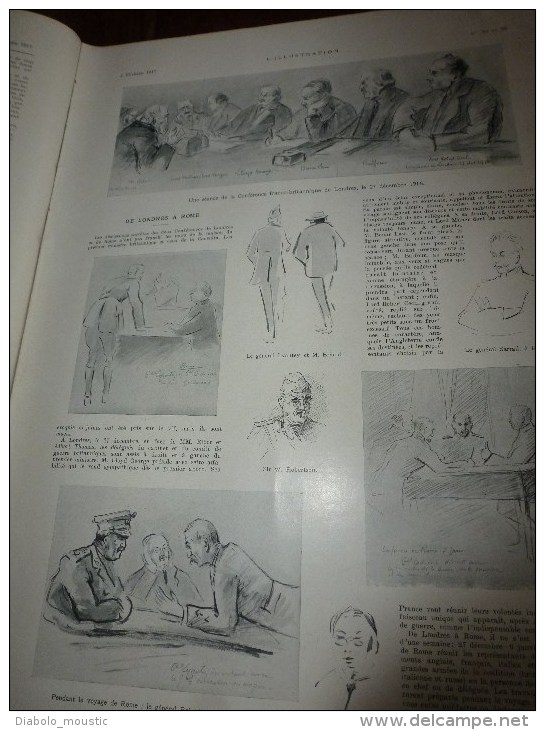 1917: FROID++;Fête serbe St-Sava;Animaux sur le front;Aqu SCOTT;Train MOURMAN;Skieurs ital;Sarantaporos; Fin du GAULOIS