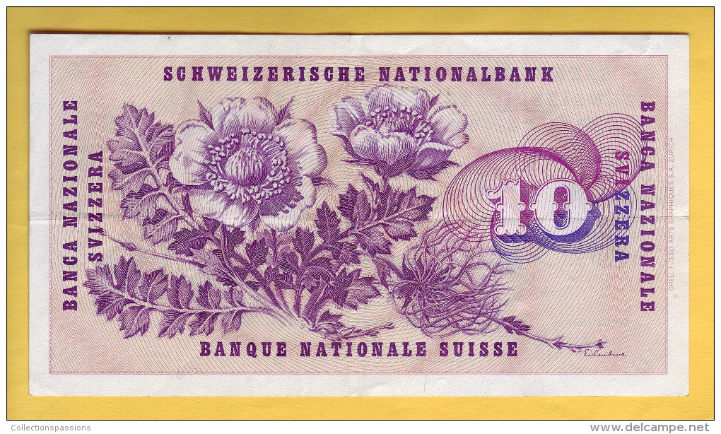 SUISSE - Billet De 10 Franken. 7-03-73. Pick: 45r. SUP - Suiza