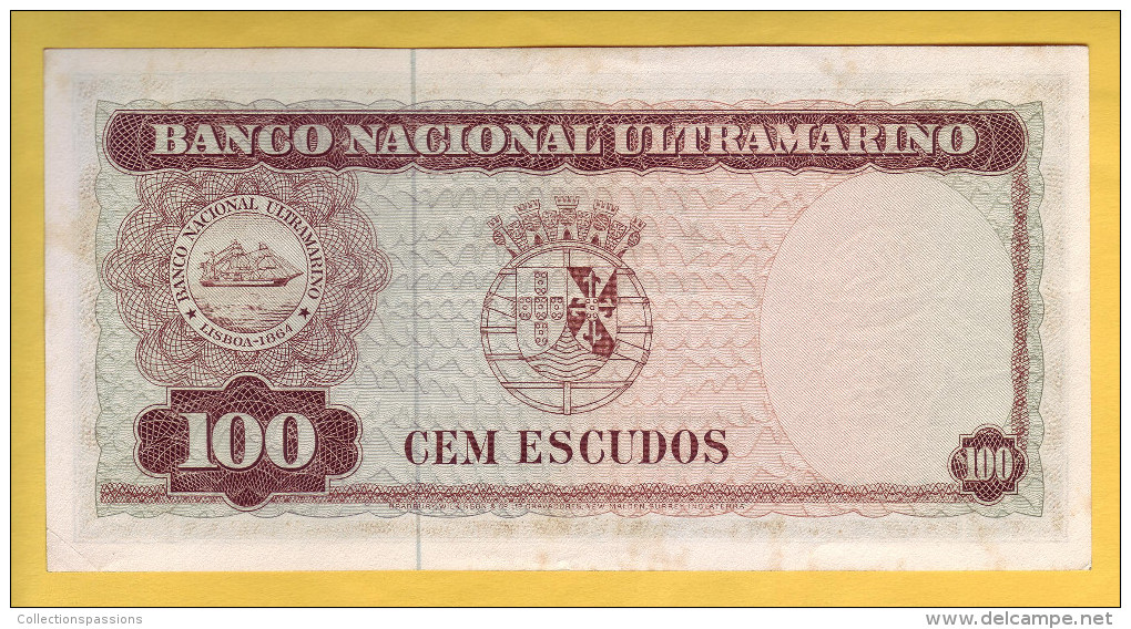 TIMOR - Billet De 100 Escudos. 25-04-63. Pick: 28a. SUP - Timor