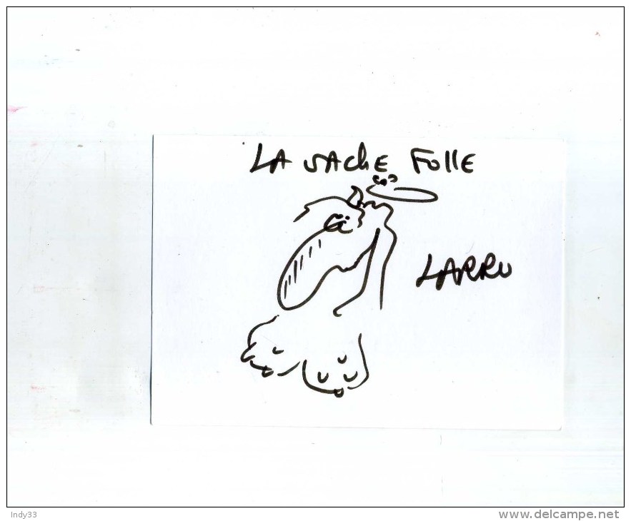 - LARRU . DESSIN ORIGINAL . ANGOULEME 1997 . - Platten Und Echtzeichnungen