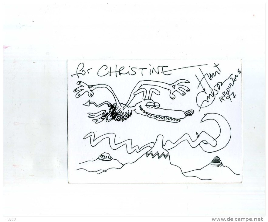 - DESSIN ORIGINAL . ANGOULEME 1997 . - Original Drawings