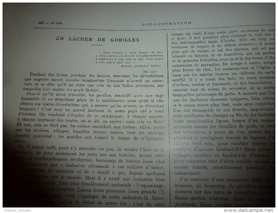 1917: Alphonse XIII;Texte LOTI;Front Italien Cucco,Santo;Florence;Croquis FLAMENG;Russie;Exploit Marins HYACINTHE-YVONNE - L'Illustration