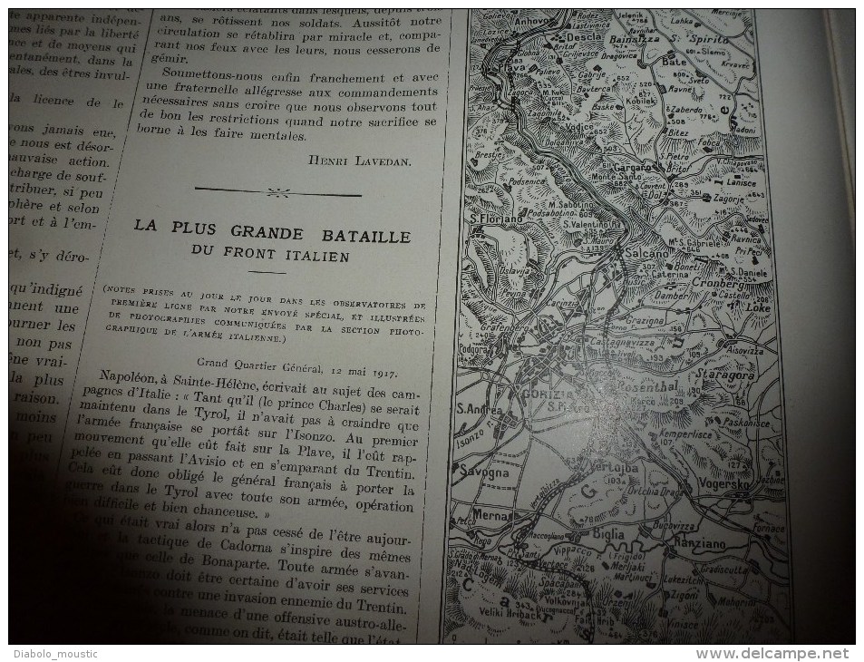 1917: Alphonse XIII;Texte LOTI;Front italien Cucco,Santo;Florence;Croquis FLAMENG;Russie;Exploit marins HYACINTHE-YVONNE