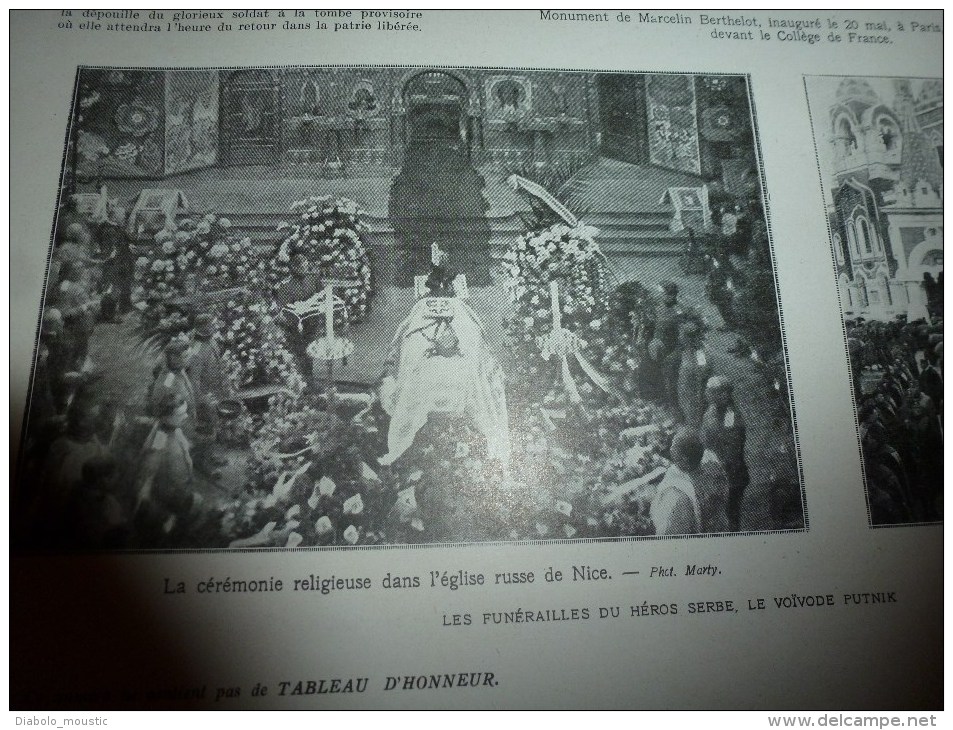 1917: Alphonse XIII;Texte LOTI;Front italien Cucco,Santo;Florence;Croquis FLAMENG;Russie;Exploit marins HYACINTHE-YVONNE