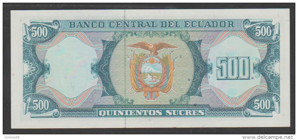 ECUADOR 500 SUCRES 08.06.1988  Série GY # 10978735  P#124A - Ecuador
