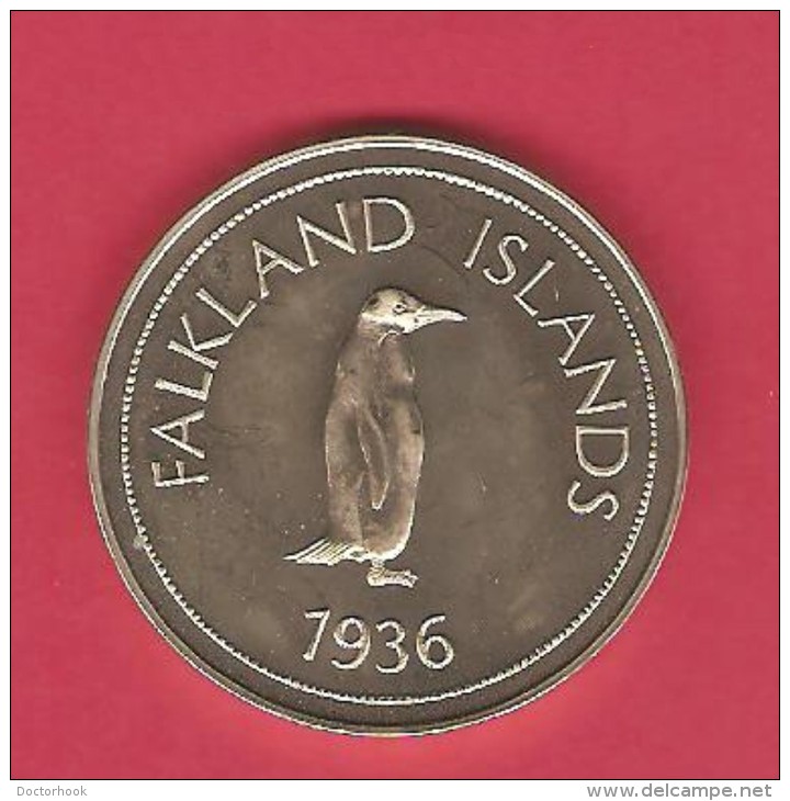 FALKLAND ISLANDS 1936 Abdicated Crown Pattern Proof---RARE - Falkland