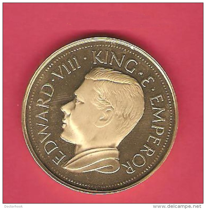 BERMUDA Edward VIII Abdicated Crown Pattern PROOF - Bermudes