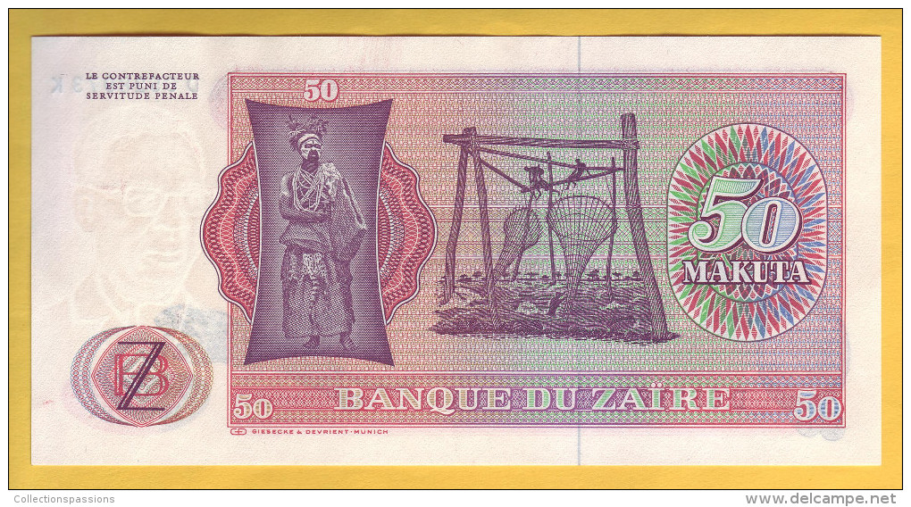 ZAIRE - Billet De 50 Makuta. 24-06-77. Pick: 16b. NEUF - Zaïre