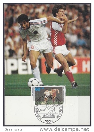 Germany 1988 Football 1v Maximum Card (18814) - Tennis