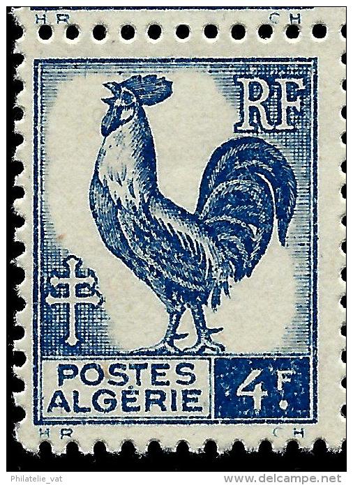 FRANCE  : ALGERIE N° 222b Outremer (+ Bloc Normal Pour Comparaison). CD 08/1944.- Cote Neuf 300€ Luxe (Lot N°1045) - Neufs