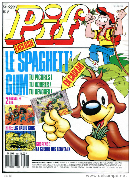 Pif Gadget N°928 - Pif Gadget