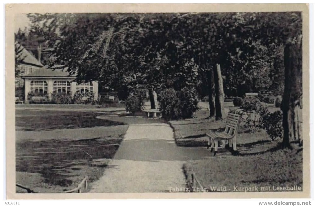 Cpa TABARZ Thur Wald Kurpark Mit Lesehalle - Tabarz