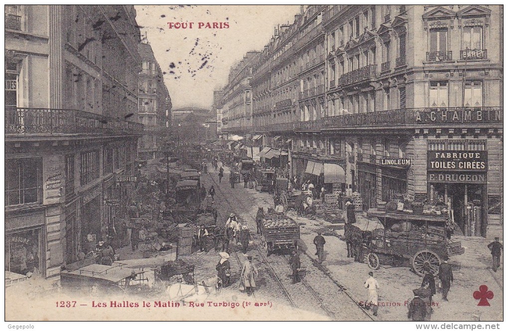 TOUT PARIS - Les Halles Le Matin - Rue Turbigo - Arrondissement: 02