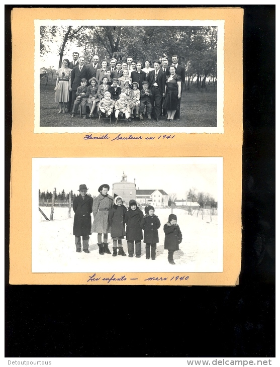 MANITOBA Canada Album cp & photos famille KOLLY SAUTEUR immigration Suisse Fribourg ferme village Notre Dame de Lourdes