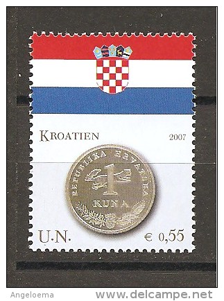 ONU  - 2007 CROAZIA  Bandiera E Monete   Nuovo**  MNH - Stamps