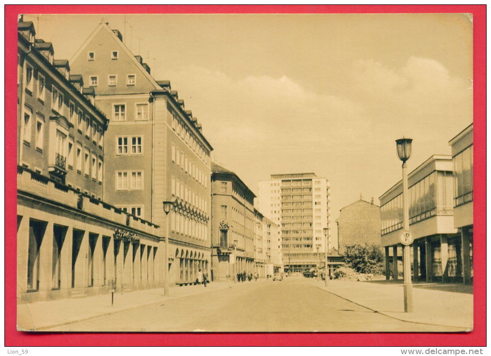 158596 / Karl-Marx-Stadt - BLICK ZUM NEUEN HOCHHAUS AN DER WILHELM PIECK STRASSE - Germany Deutschland Allemagne Germani - Chemnitz (Karl-Marx-Stadt 1953-1990)