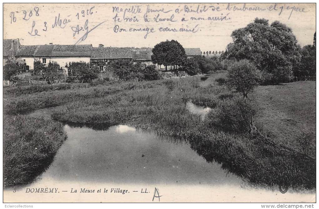 Domrémy    88     3 Cartes   Eglise, Le Village, Le Chemin Pour La Basilique - Domremy La Pucelle