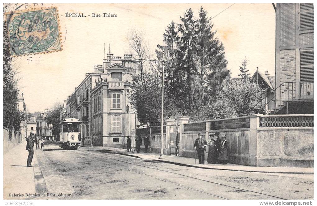 Epinal   88     Tramway Dans Les Rues....Thiers - Epinal