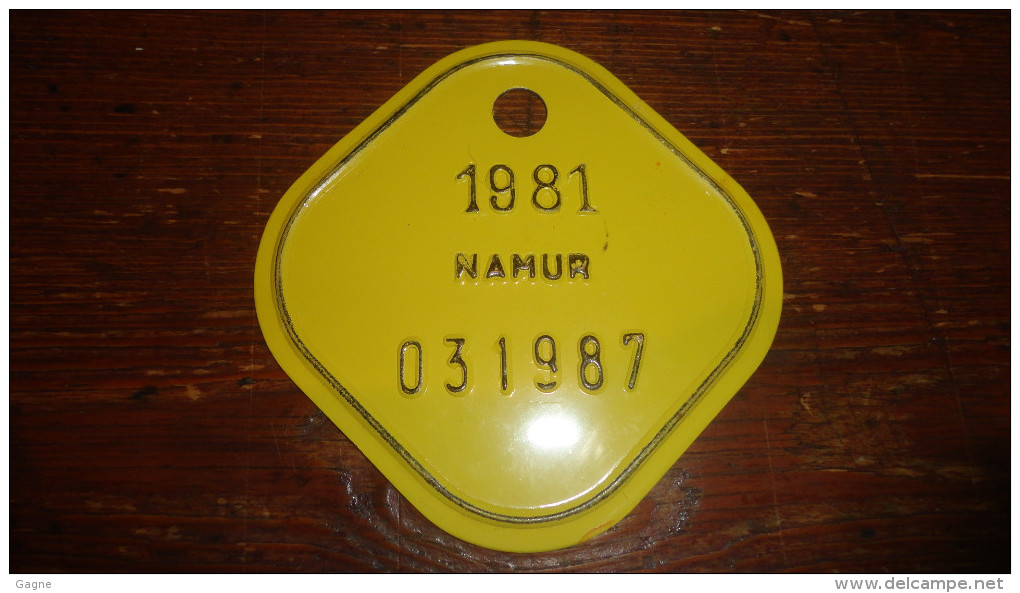 14 V - Vélo Cyclisme Namur 1981 - Number Plates