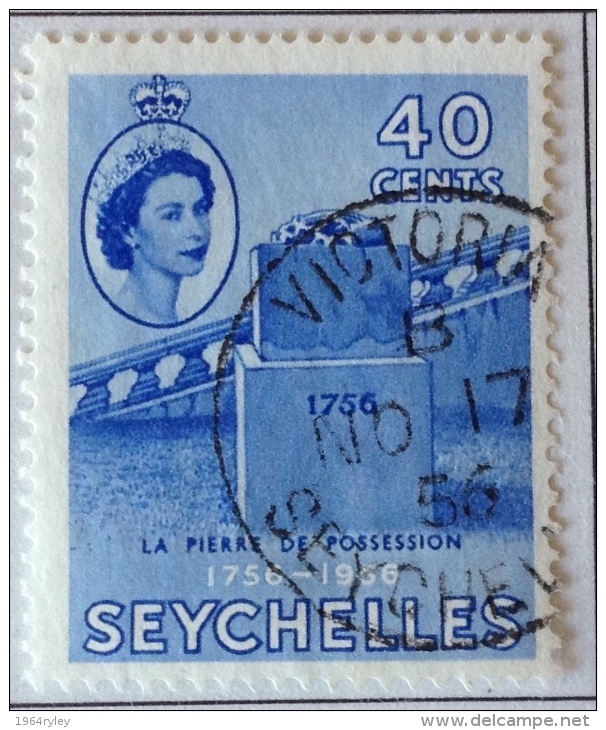Seychelles Used (0) 1956 Sc 191/192 - Seychelles (...-1976)