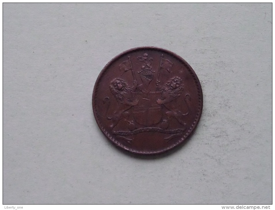 1821 - HALF PENNY Token ( Rare ) KM A 4 ( Uncleaned / For Grade, Please See Photo ) ! - St. Helena