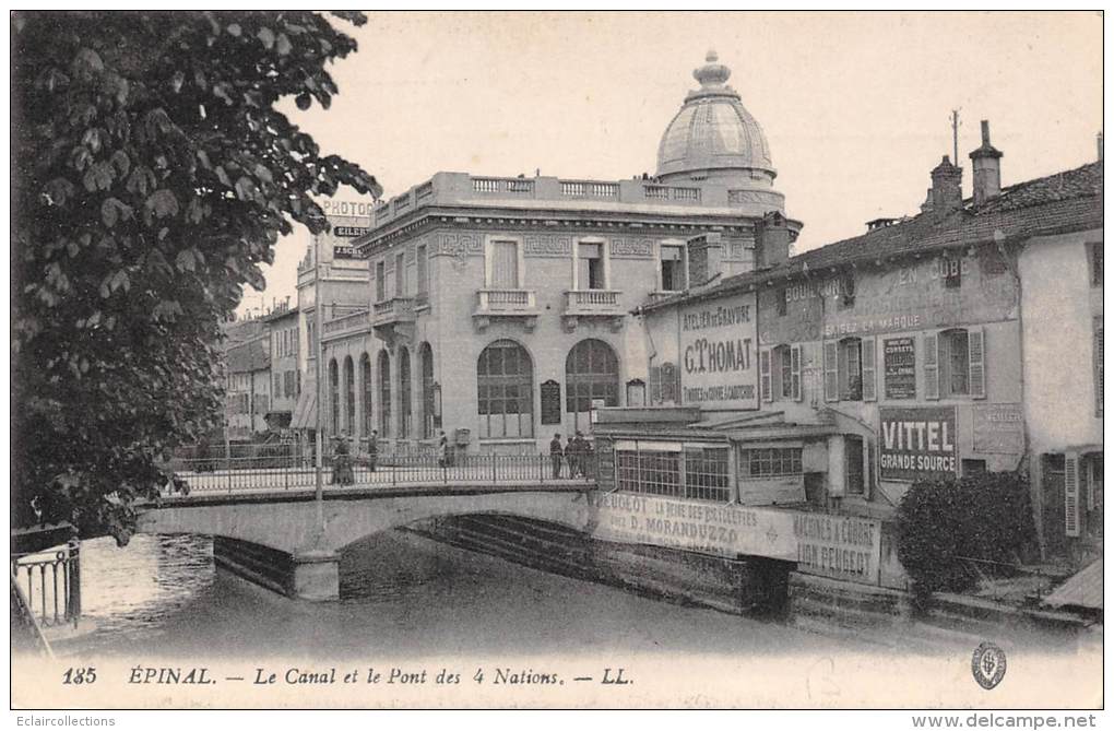 Epinal    88   Canal  Et Pont Des 4 Nations - Epinal