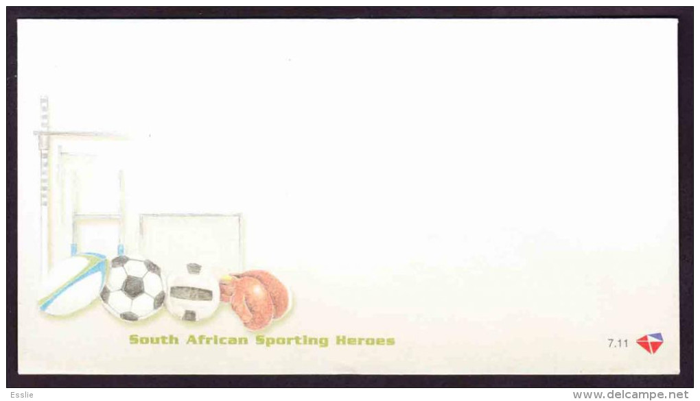 South Africa - 2001 - Sporting Heroes - FDC 7.11 - Unserviced - Briefe U. Dokumente