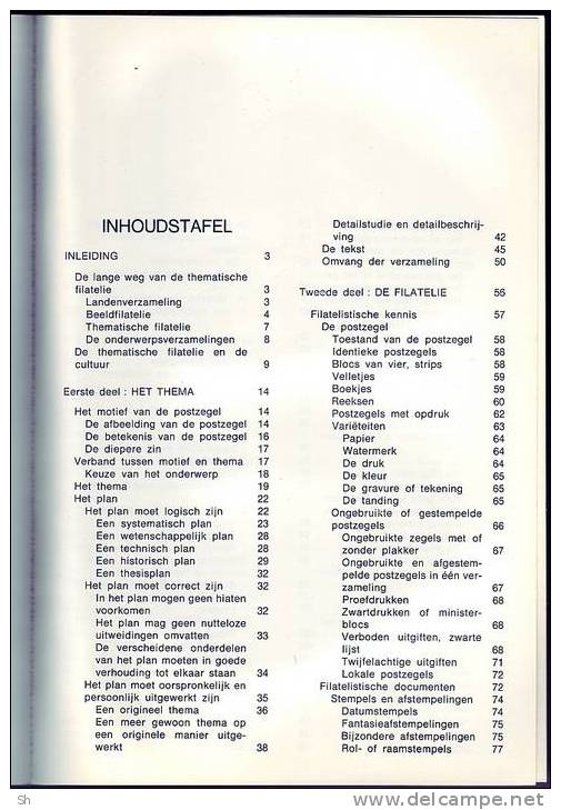 DE  THEMATISCHE  FILATELIE  - Door Frans De Troyer - Other & Unclassified