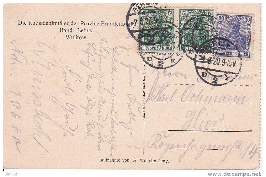 AK Die Kunstdenkmäler Der Provinz Brandenburg - Band: Lebus - Wulkow - 1920 (10737) - Lebus