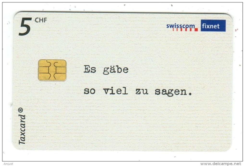 Taxcard-Swisscom - Suisse