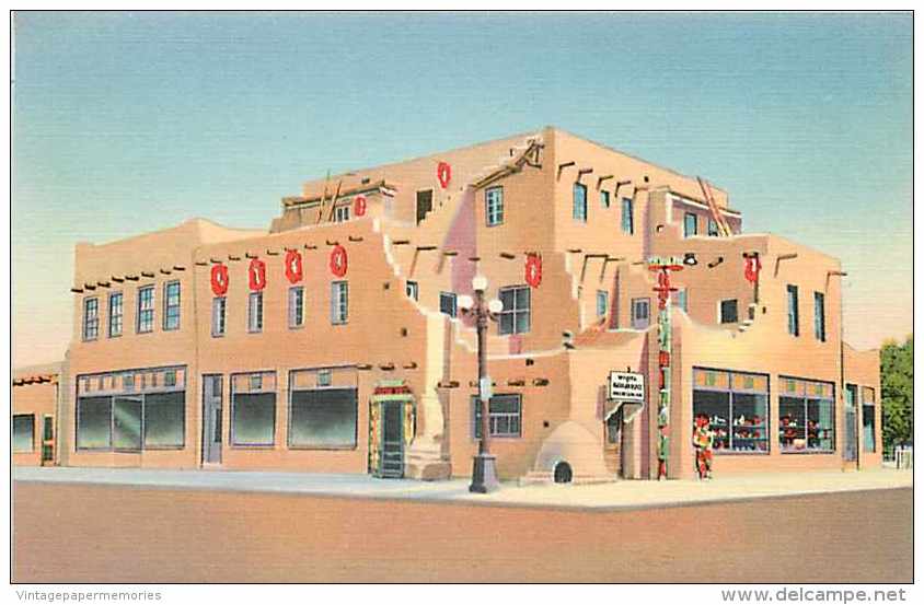 228329-New Mexico, Albuquerque, Wright´s Indian Trading Post, Linen Postcard, Curteich No 8A-H1954 - Albuquerque