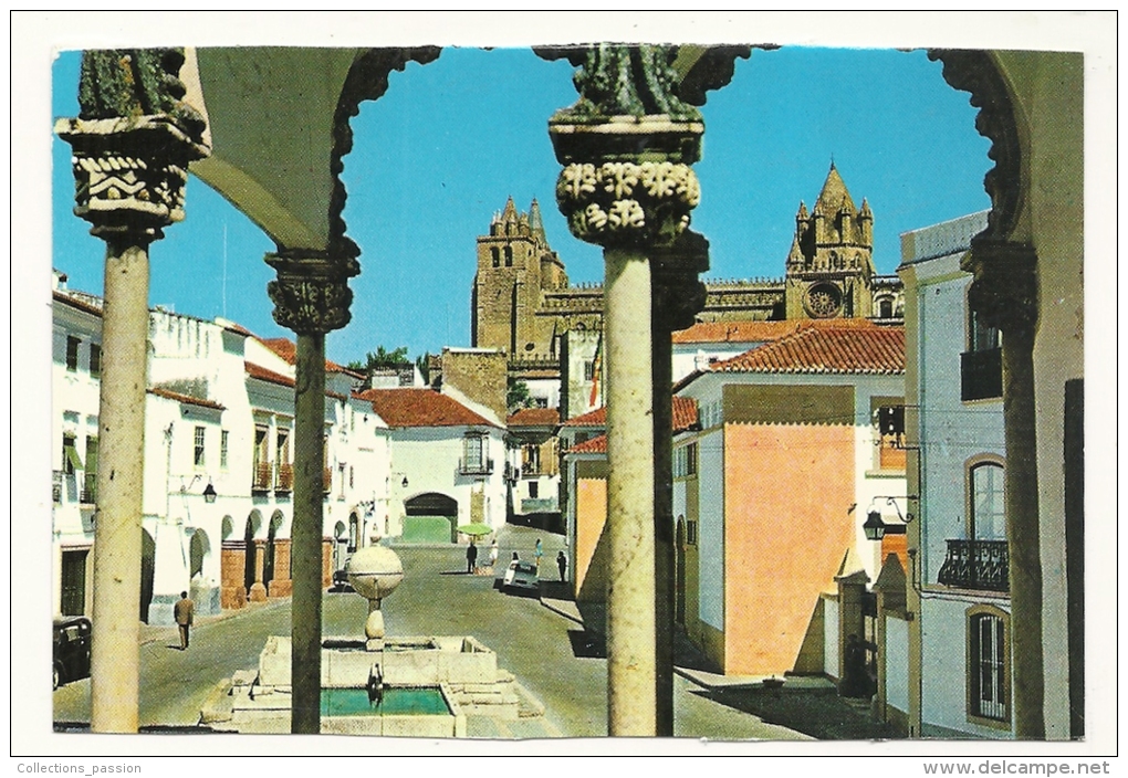 Cp, Portugal, Evora, Portes De Moura Et Cathédrale - Evora