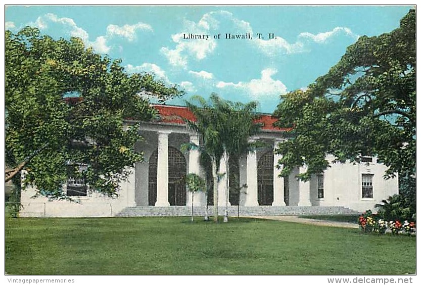 228363-Hawaii, Honolulu, Library Of Hawaii, Island Curio Co No 24516N - Honolulu