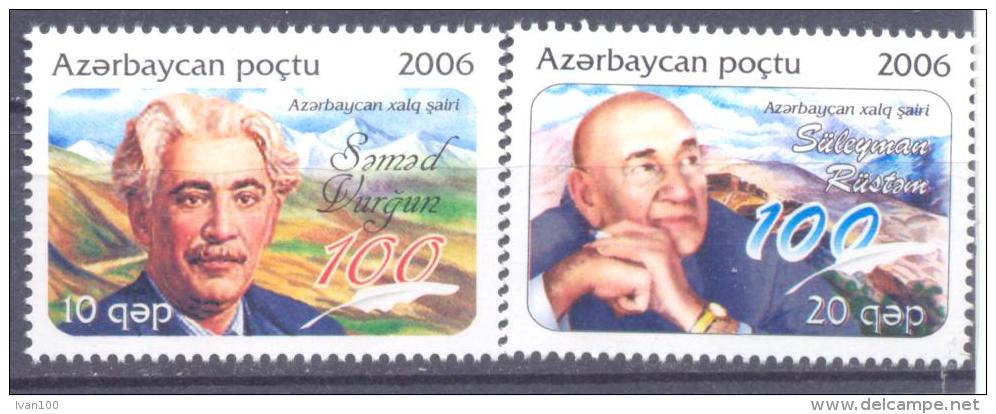 2006. Azerbaijan, Azerbaijan Poets, 2v,  Mint/** - Azerbaijan