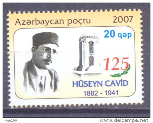 2007.  Azerbaijan, 125y Of Birth Of Husseyn Cavid, 1v,  Mint/** - Azerbaïjan